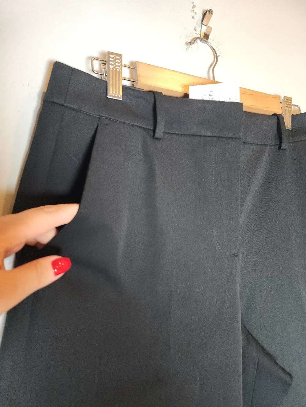 NWT J. Crew Remy Black Pants Full Length Wide Leg Highrise Cotton Blend Size 8